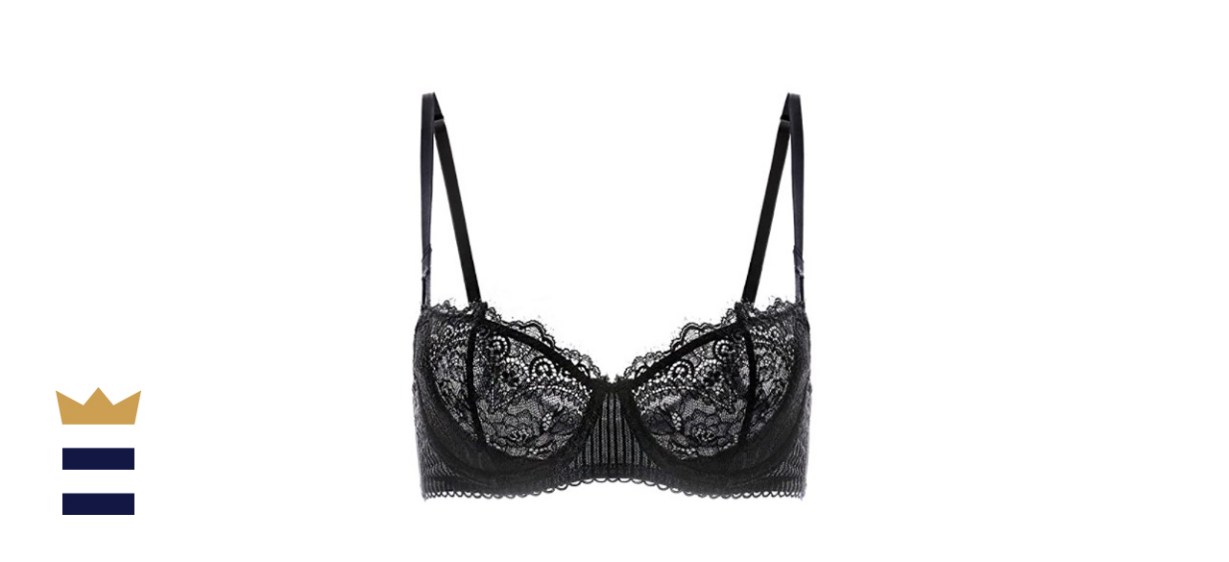 DOBREVA Lace Balconette Push Up Bra