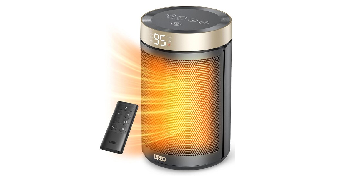 Dreo Space Heater with Thermostat, Remote Control and 12-hour timer