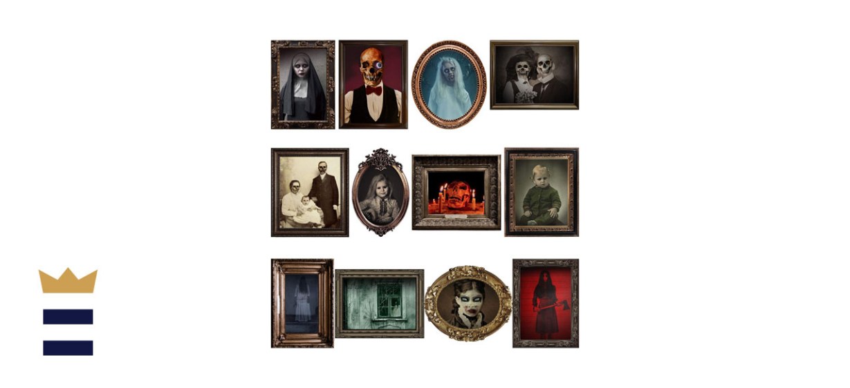 Duaiai Halloween Haunted House Creepy Portraits