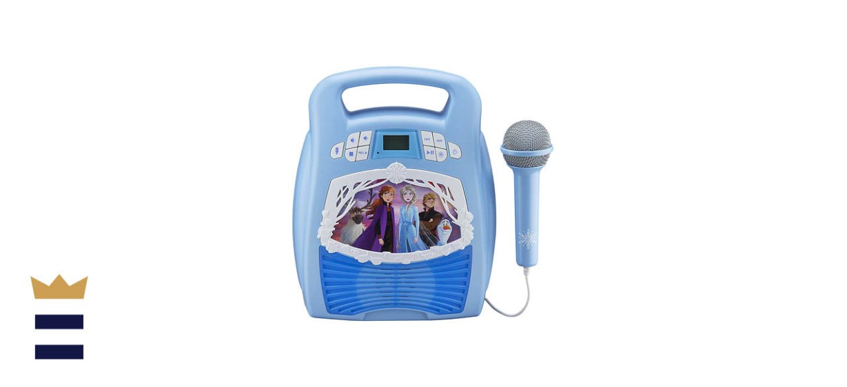 eKids Disney Frozen 2 Karaoke Machine with Bluetooth and Recording Features