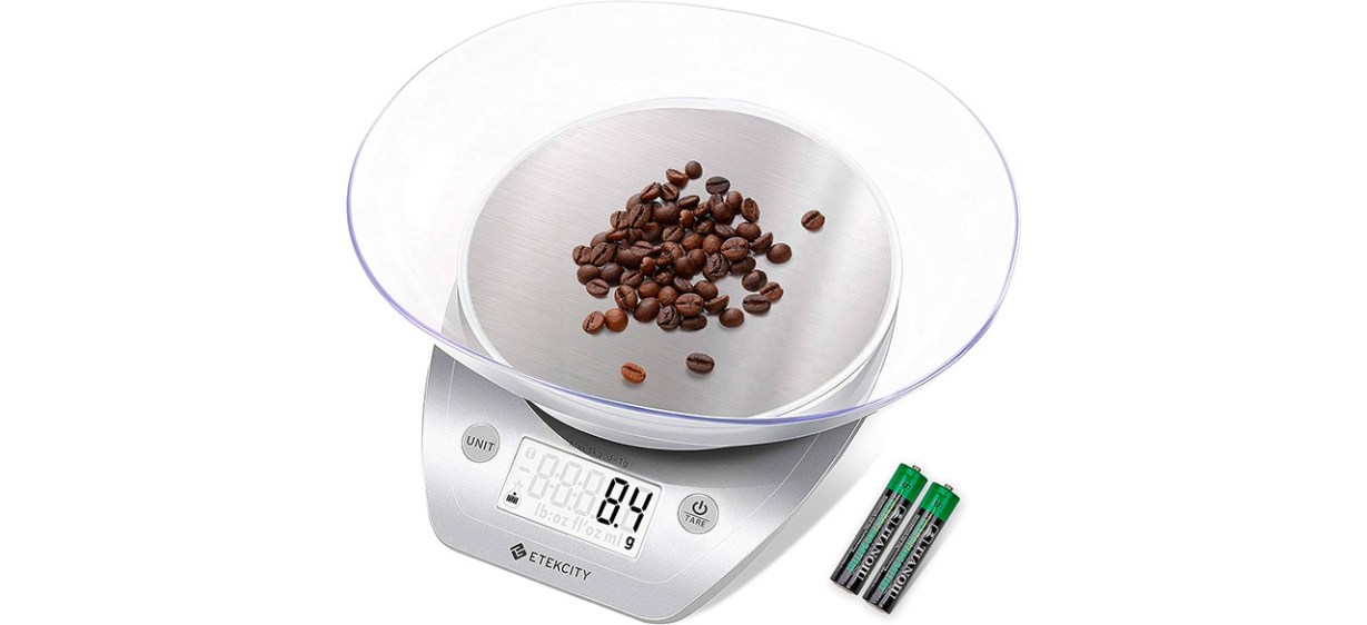 Etekcity Digital Kitchen Scale With Detachable Bowl