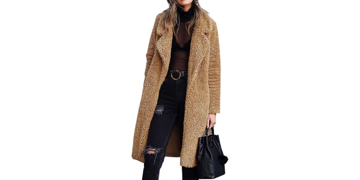 Angashion Women's Open Front Long Cardigan Coat 