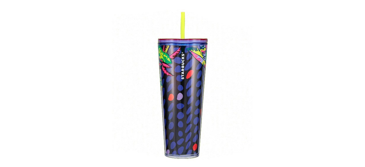 Floral and Leaves Cold Cup Floral and Leaves Cold Cup