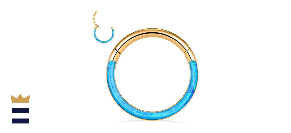 FUNLMO Opal Cartilage Conch Earring Hoop