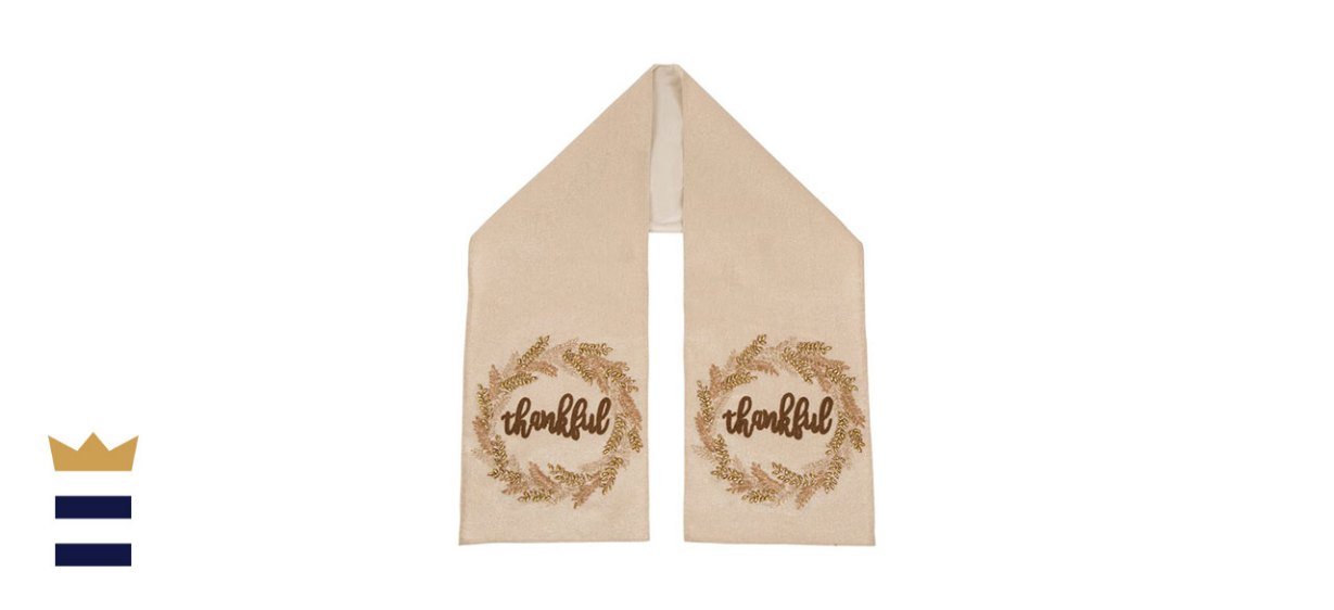 Glitzhome Embroidered Thanksgiving Tabletop Runner
