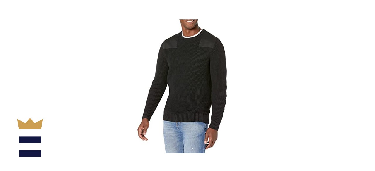 Goodthreads Men’s Soft Cotton Military Sweater