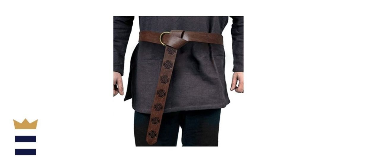 HiiFeuer Medieval Embossed O-Ring Belt