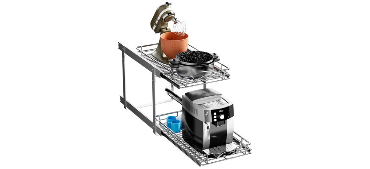 HOLDN’ STORAGE Two-Tier Pull-Out Cabinet Organizer