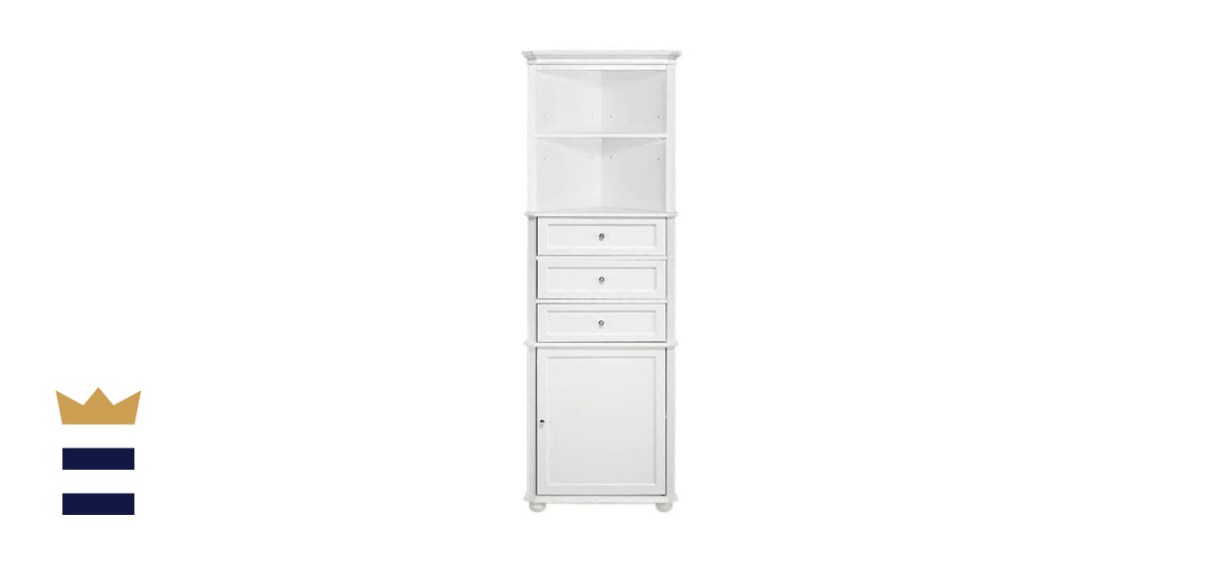 Home Decorators Collection Hampton Bay Corner Linen Bath Cabinet