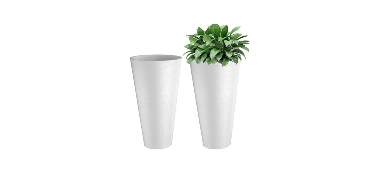 best Verel Set of 2 Tall Outdoor Planters