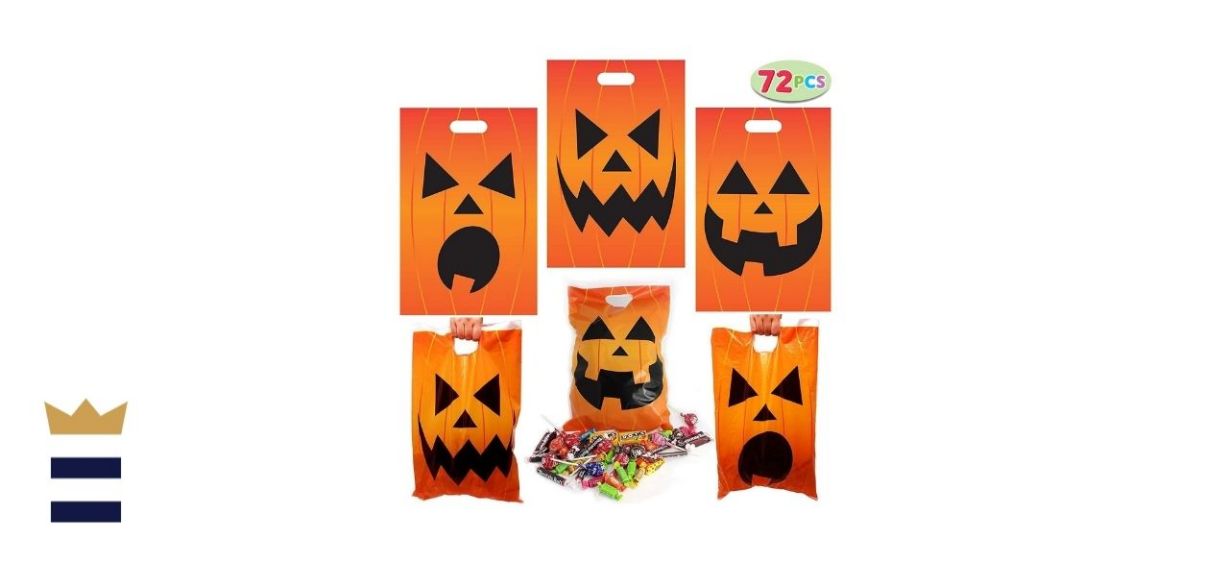 JOYIN Jack-O-Lantern Trick-or-Treat Bags