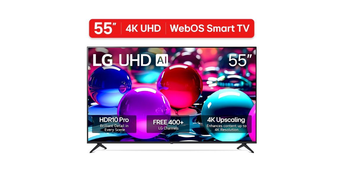 LG 55" 4K UHD UA75 AI Smart TV