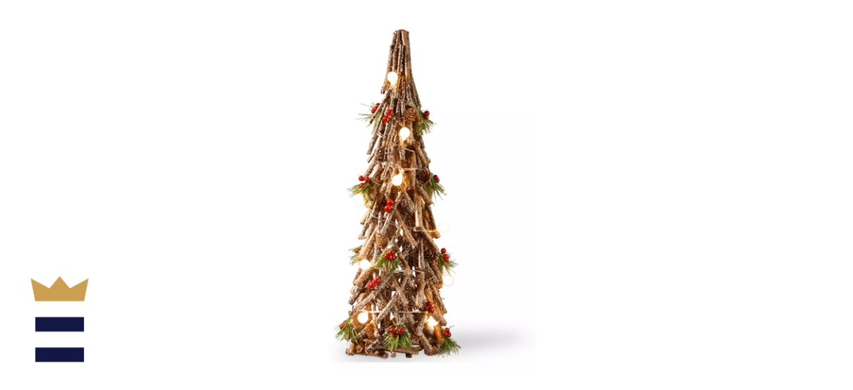 National Tree Company 23&quot; Wooden Holiday Tree