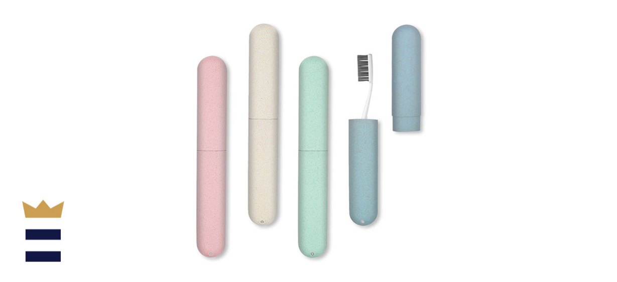 Nexcurio Four-Pack Travel Toothbrush Case