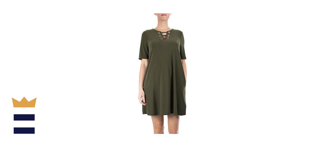 Nina Leonard Classic Trapeze Dress