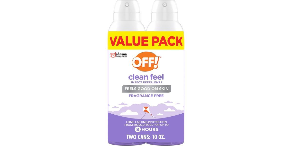 OFF! Clean Feel Insect Repellent Aerosol with 20% Picaridin