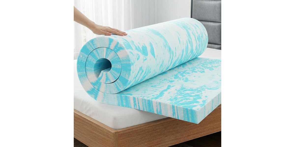 OLIXIS Gel Memory Foam Mattress Topper
