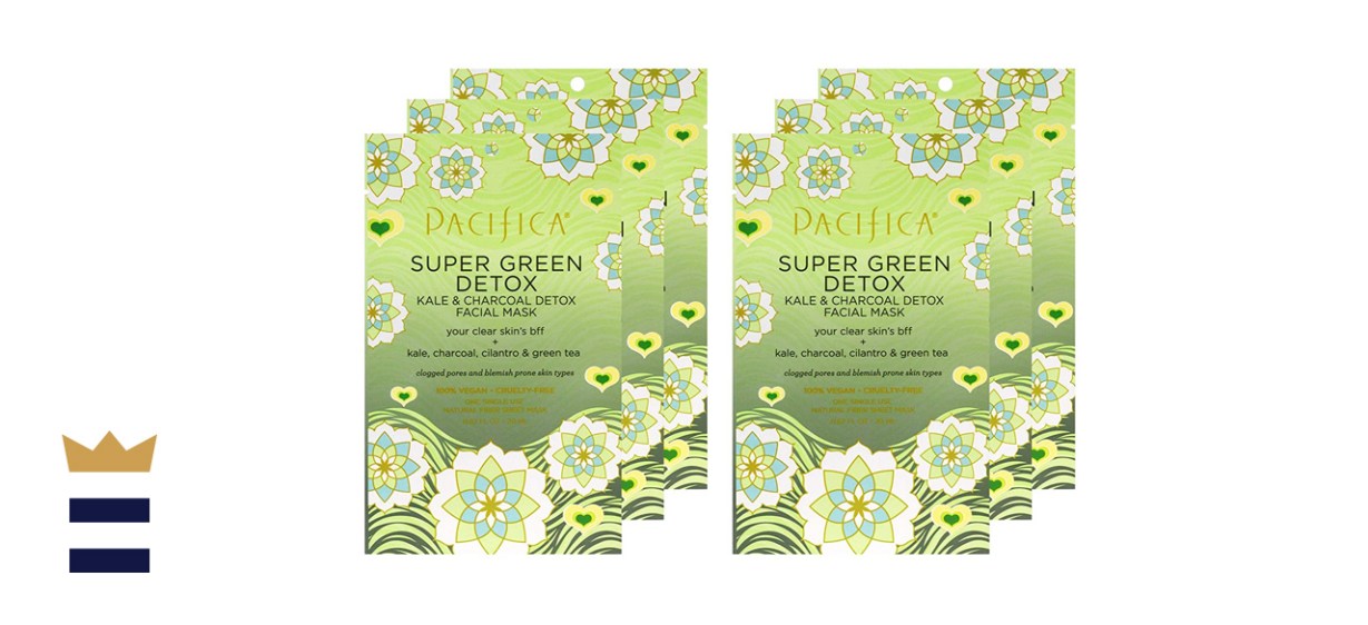 Pacifica Beauty Super Green Detox Kale and Charcoal Facial Sheet Mask