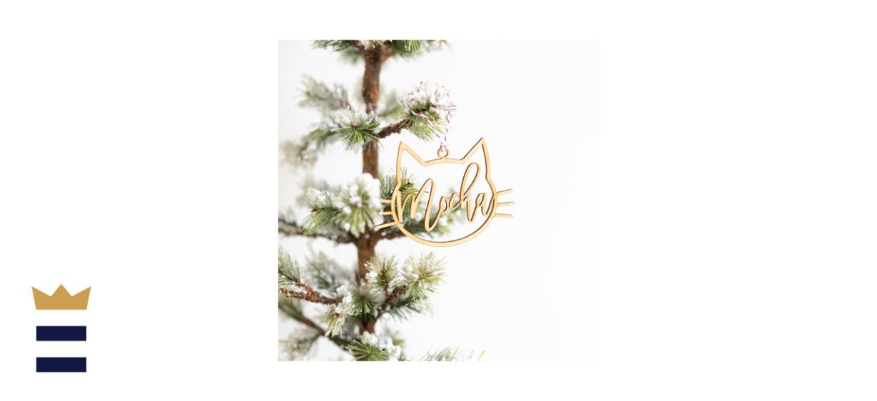 Personalized Cat Christmas Ornament