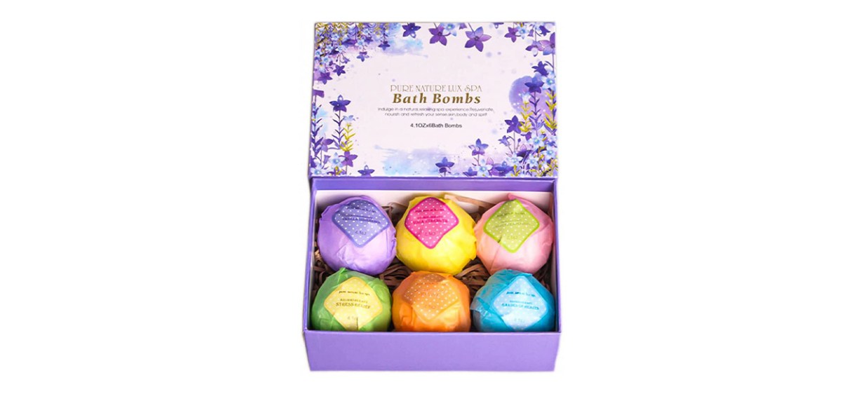 Pure Nature Lux Spa Bath Bombs Gift Set