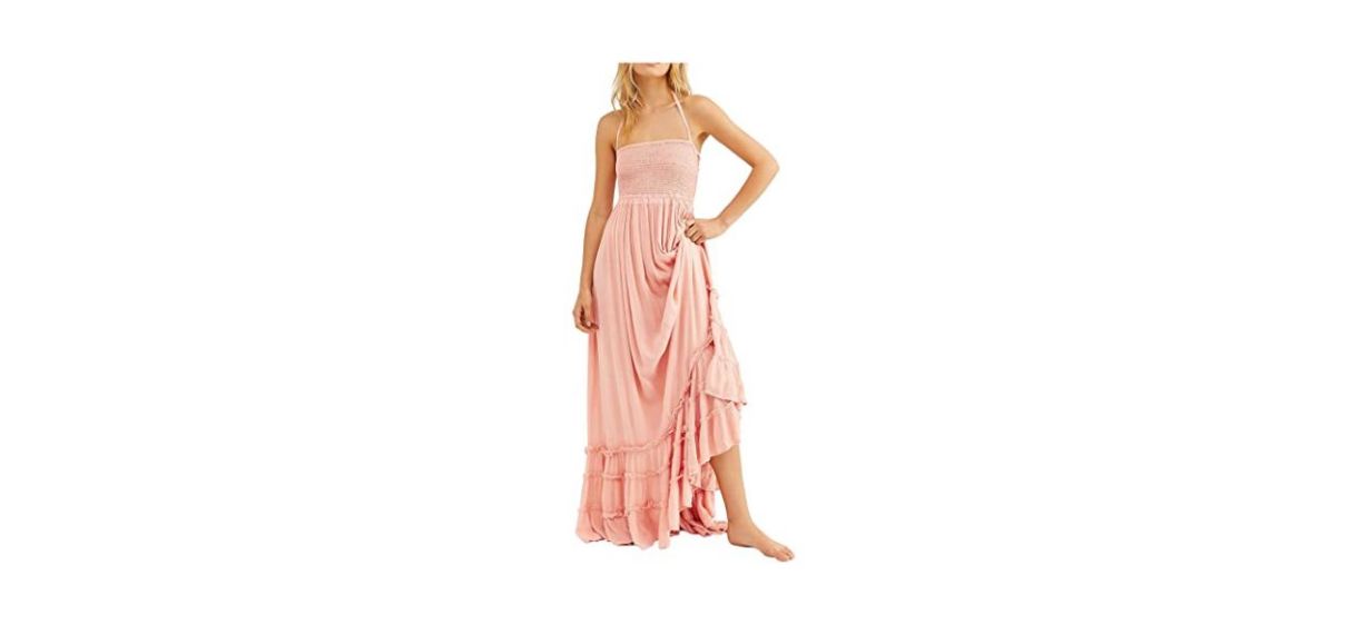 R.Vivimos Backless Maxi Dress