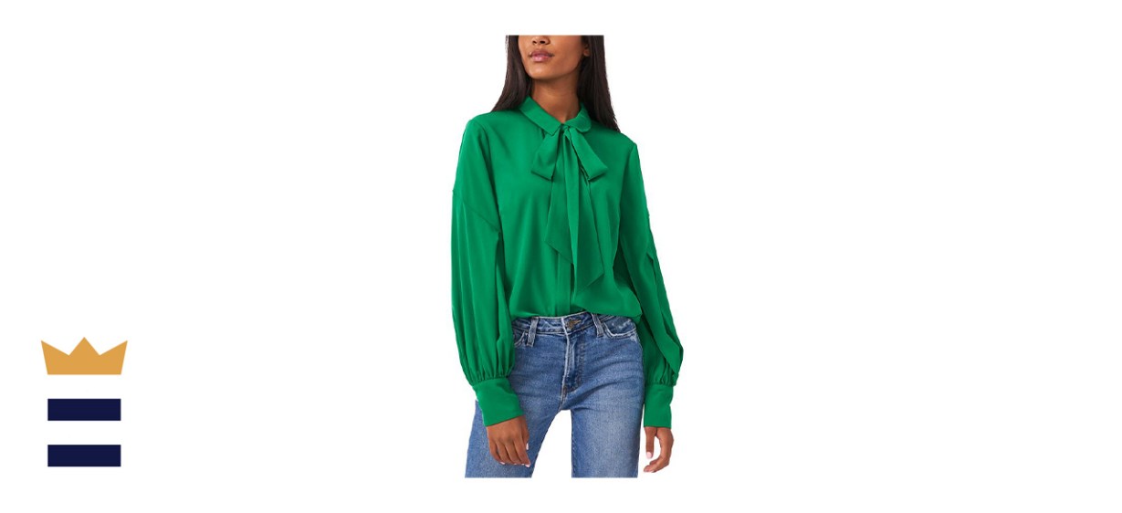 Riley Rae Camille Tie-Neck Blouse
