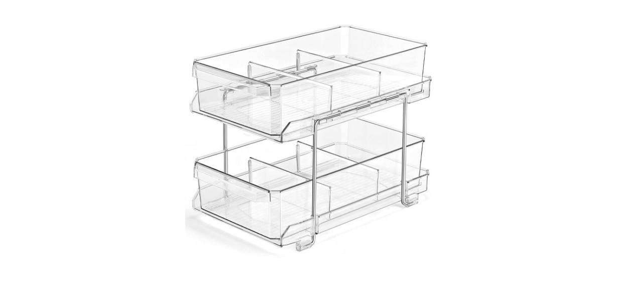 Best 2 Tier Clear Organizer with Dividers