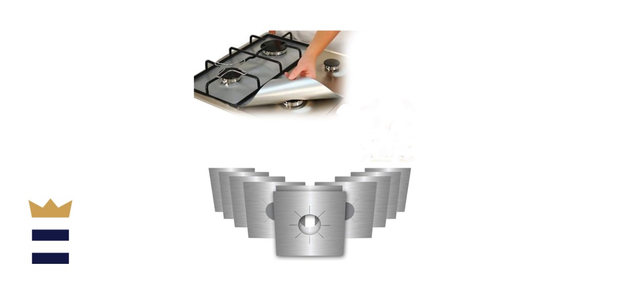 STOCKYFY Stove Burner Covered - Reusable Gas Range Protectors, 10-pack