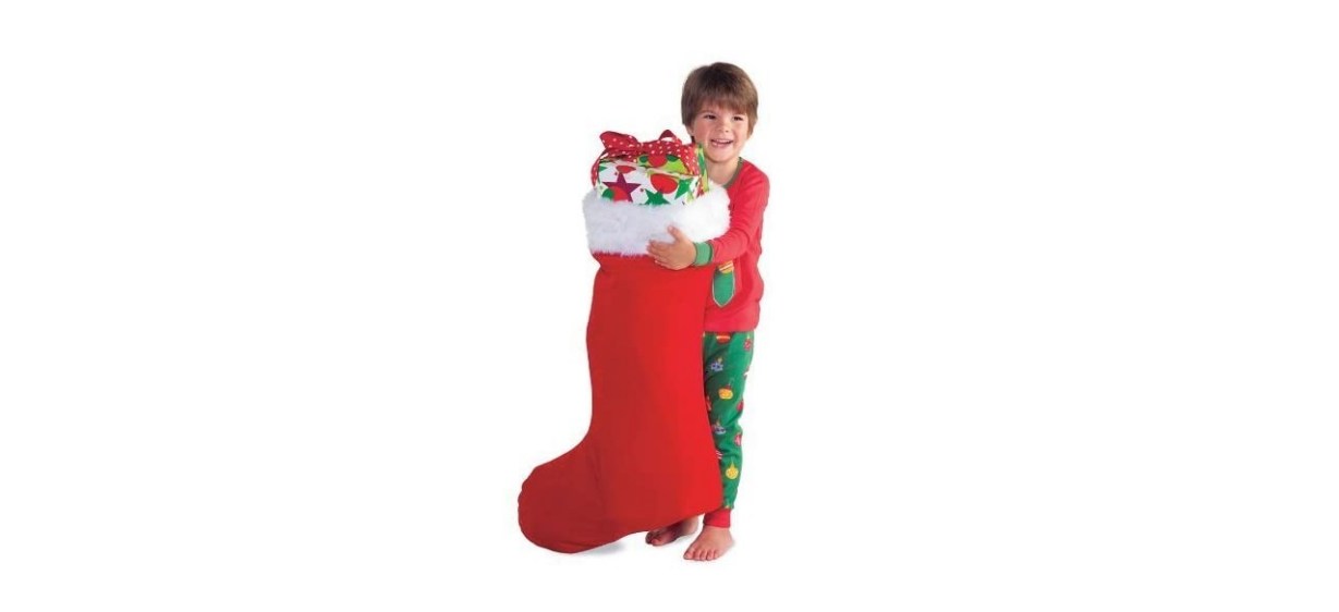 Super-sized Red Velveteen Stocking 