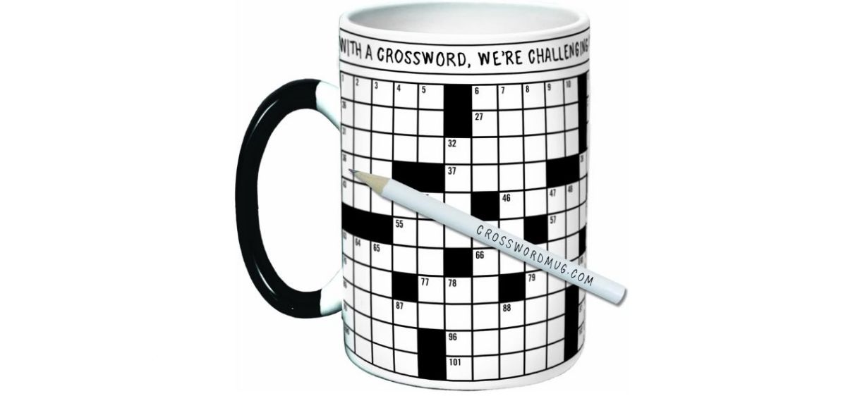 ​​The Unemployed Philosophers Guild Crossword Puzzle Coffee Mug
