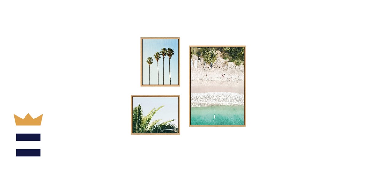 Tropical Beach Frames Canvas Art