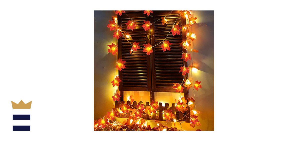 Turnmeon 2-Pack Thanksgiving Maple Leaves String Lights