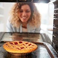 double oven gas range