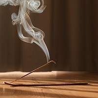 burning incense