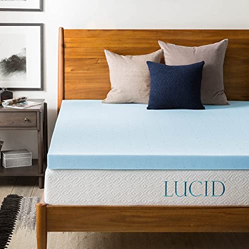 LUCID 3" Gel Memory Foam Mattress Topper