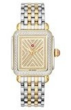 Michele Art of Deco Diamond Bracelet Watch