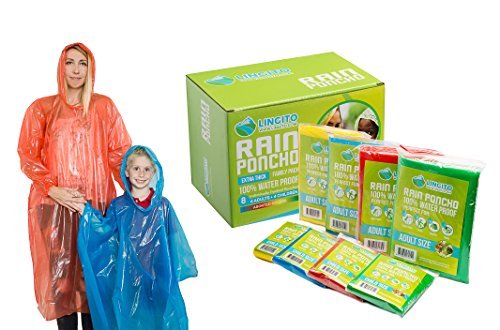Lingito Rain Poncho Family Pack
