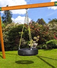 Eastern Jungle Gym Heavy-Duty 3-Chain Rubber Tire Swing