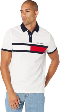 Tommy Hilfiger Men's Flag Pride Polo Shirt in Custom Fit