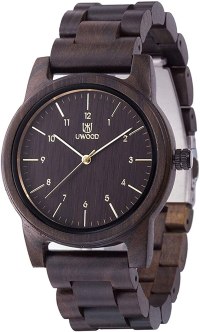 BIOSTON Unisex Design Natural Handmade Zebra Wood Watch