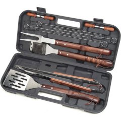 Cuisinart 13-Piece Wooden Handle BBQ Tool Set