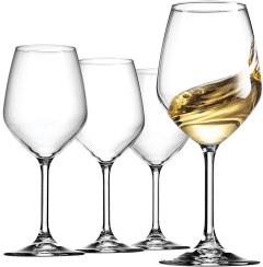 Bormioli Rocco White Wine Glasses, Set of 4