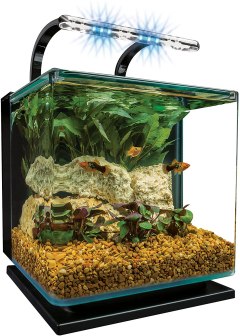 Marineland Contour Glass Aquarium Kit with Rail Light