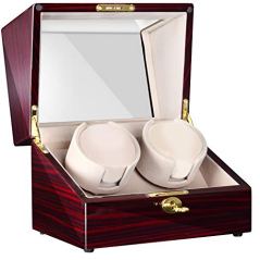 CHIYODA Automatic Double Watch Winder with Dual Quiet Mabuchi Motors