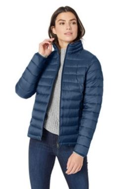 Amazon Essentials Women's Water-Resistant Packable Puffer Jacket