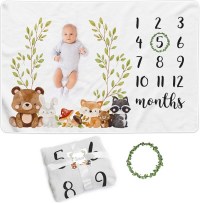 Paishanas Baby Monthly Milestone Blanket