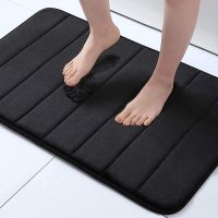 Buganda Non-Slip Memory Foam Bath Mat, 17" x 24"
