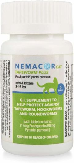 Nemacor Cat Tapeworm Plus