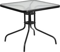Flash Furniture Barker 31.5'' Tempered Glass Metal Table