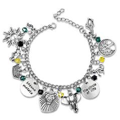 Fancy Space Themed Charm Bracelet